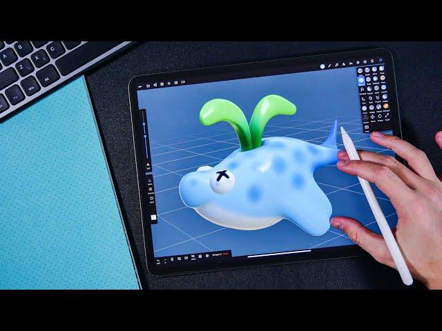 Sculpting with Nomad Sculpt App on iPad Pro