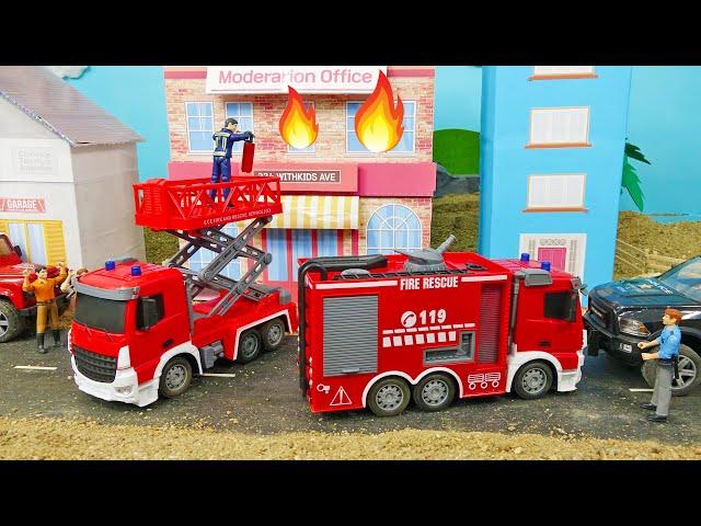 Fire Truck Car Toy Play with Fire Station, Truck Vehicles