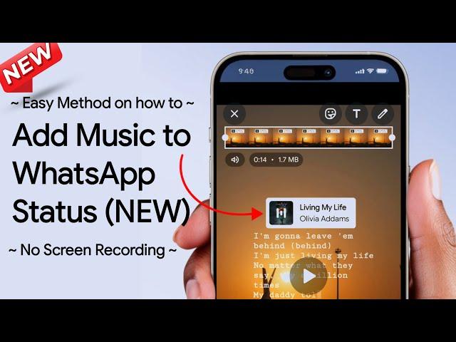 How to Add Music to Whatsapp Status without Screen Recording 2025