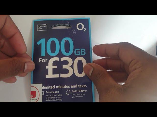 O2 fastest and biggest network in UK 100gb for £30 only