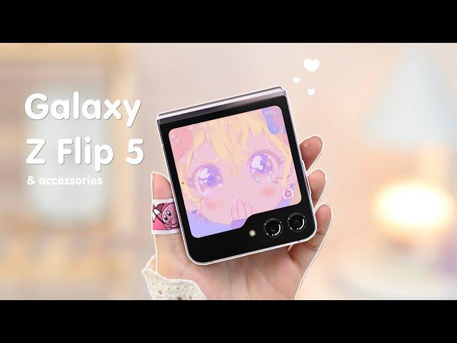 Samsung Galaxy Z Flip 5 aesthetic unboxing | Samsung Case | backbone | Genshin Impact