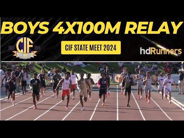 2024 TF - CIF State Meet - Boys 4x100m Relay Championship - Pittsburg (NC) 40.77 !