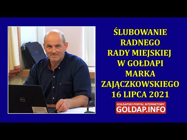 Ślubowanie radnego Marka Zajączkowskiego