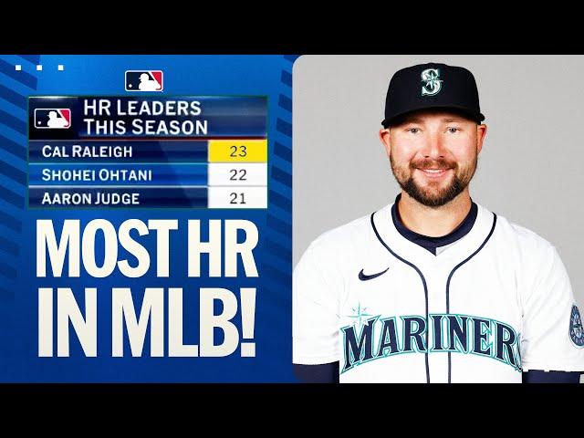 Cal Raleigh blasts his MLB-leading 23rd home run of the year! 