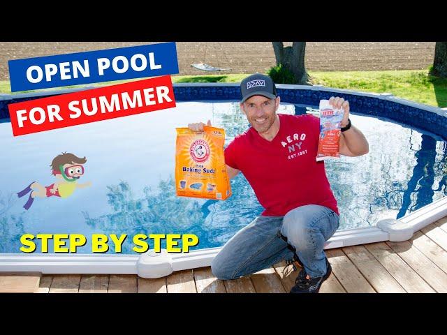 How to open your above ground pool for summer (step by step)