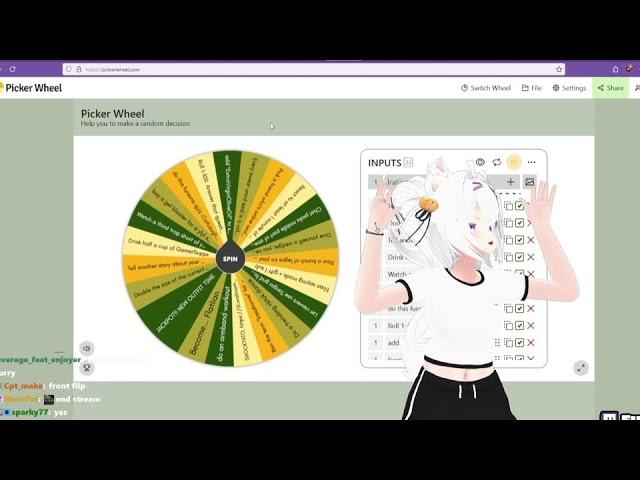 Filian Adds "Give Vedal Stream Key" In Her Punishment Wheel