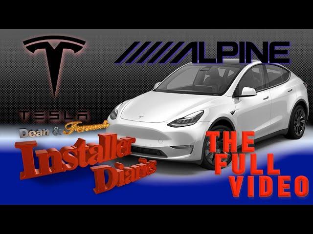 The Full Alpine Tesla Model Y car stereo install