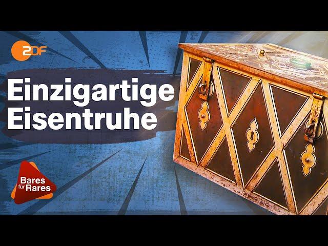 Schmucke Truhe! 200 Jahre alte Eisentruhe in Handarbeit | Bares für Rares