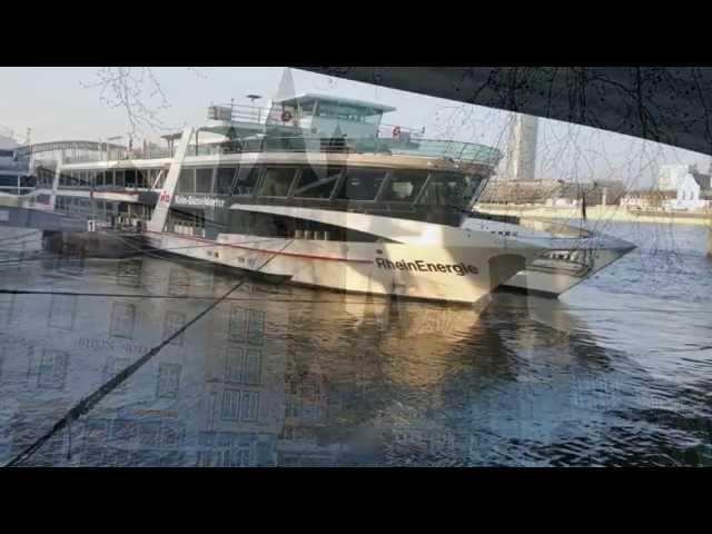 COLOGNE Walk at left Side of Rhine, Spatziergang Köln, كولونيا الجميلة