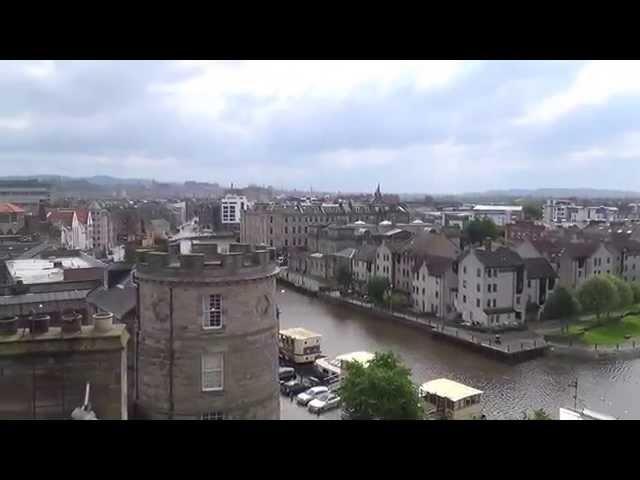 Panoramic views of Edinburgh's Leith from Malmaison Edinburgh's clocktower