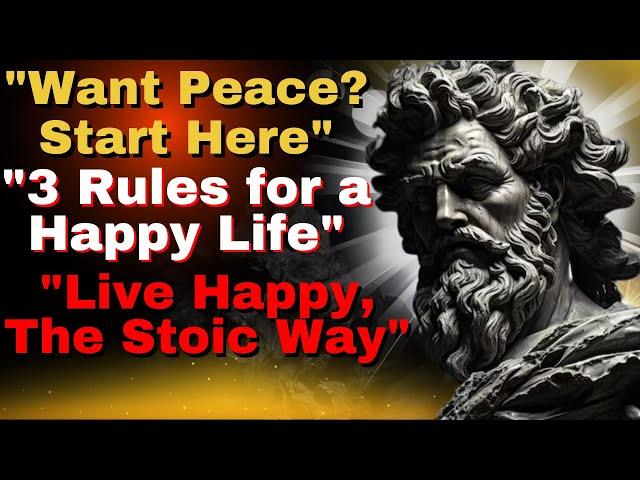 3 Simple Things for a Happier Life (Stoic Philosophy) | Stoicism