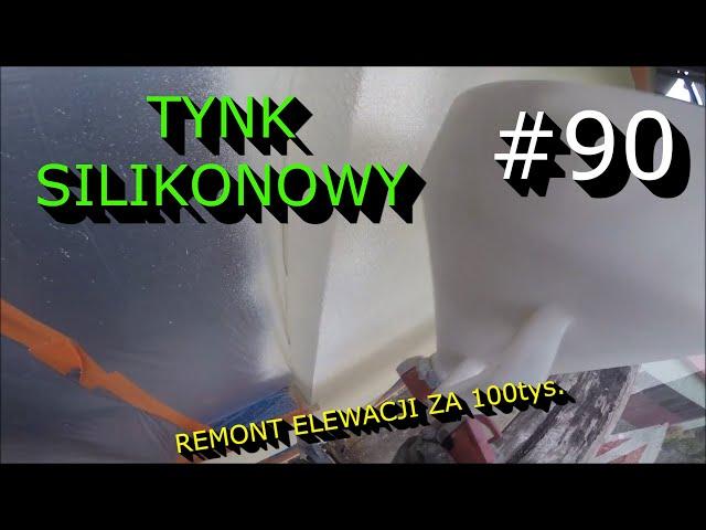 Tynkowanie natryskowe elewacji. SAMEMU! Ściana 60m kw minus stolarka. #RemontElewacjiZa100tys