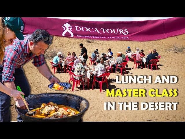 Lunch and master class in the desert