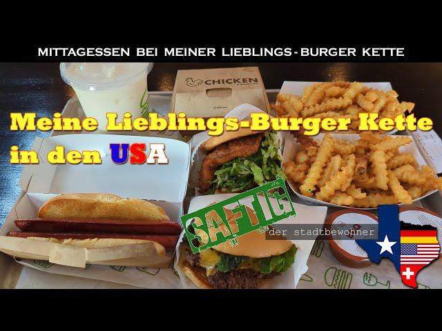 Mittagessen bei meiner Lieblings-Burger Kette in den USA