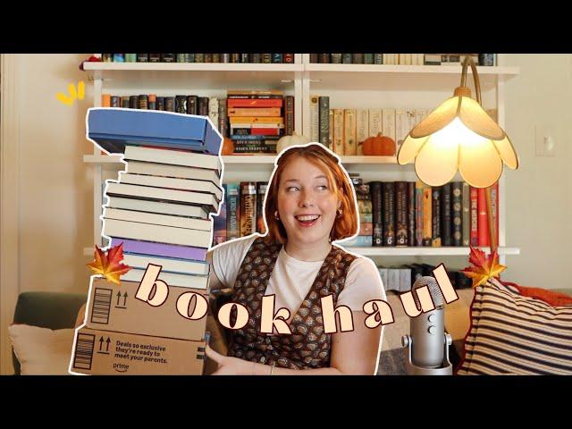 huge fall unboxing book haul 