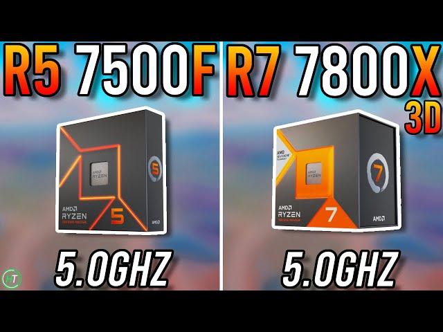 Ryzen 5 7500F vs Ryzen 7 7800X3D - Insane Difference?