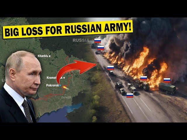 Russian army wiped out from Ukraine map today: Ukrainians Trapped Russian Convoy!