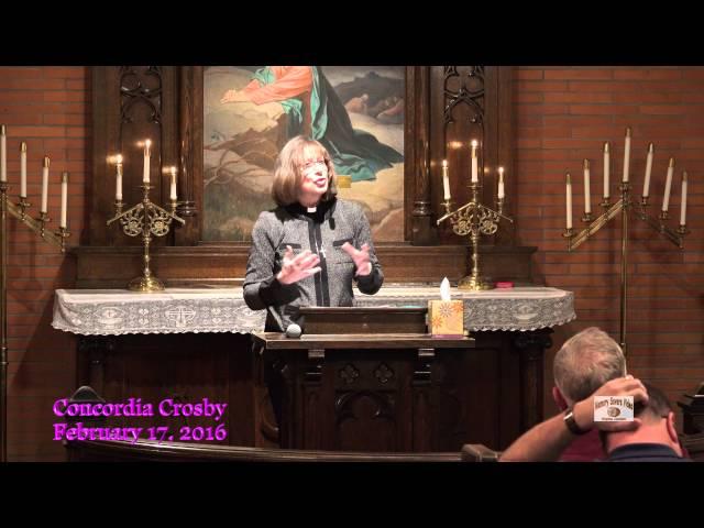 Pastor Sandy Anderson's Sermon 2-17-16, at Concordia