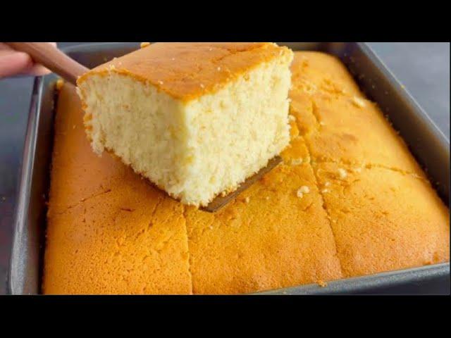 HOT MILK CAKE ! You Will be Delighted! Simple and delicious! Hot Milk Cake Recipe