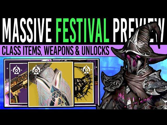 Destiny 2: SPOOKY EXOTIC CLASS ITEMS! Festival PREVIEW, New Weapons, Event Secrets, Cosmetics (2024)