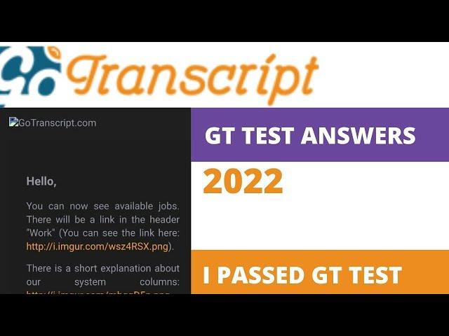 GoTranscript Audio test answers July 29th, 2022 | Audio test GoTranscript.com |