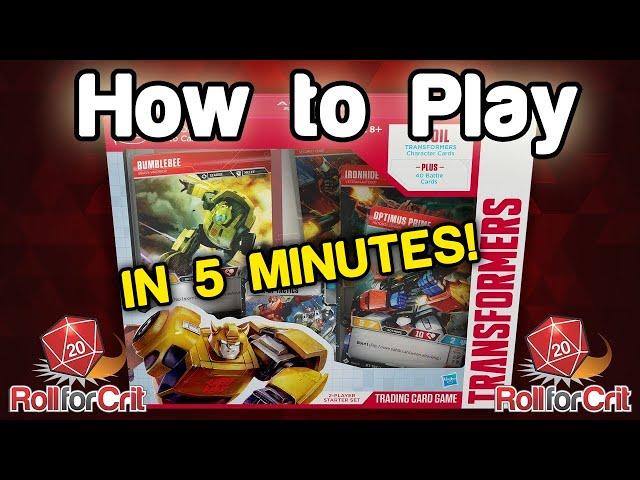 How to Play Transformers TCG | Roll For Crit