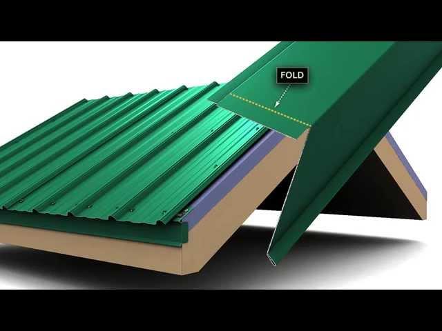 How to install metal roof rake trim for Union's MasterRib panel.