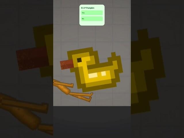 Pumpkin meets a duck #melonplayground #bossmelon #shorts #chaos #funny #melonsandbox #viralshorts