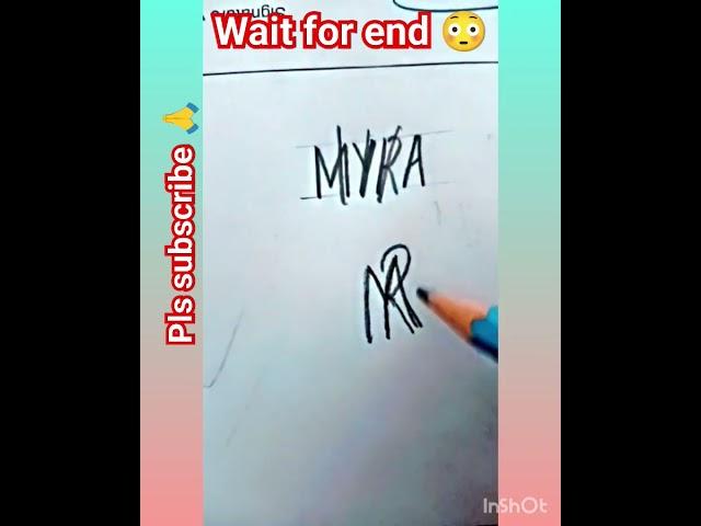 Myra name logo design #viral #shorts #shortvideo #youtubeshorts #youtube #trending #new #art #vlog