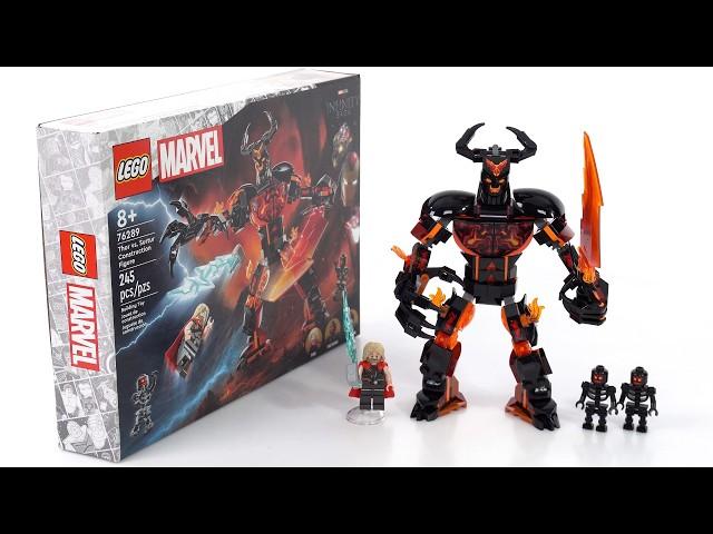 LEGO Marvel Thor vs. Surtur Construction Figure 76289 real review! Better than the thumbnail