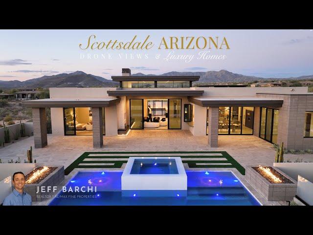 Stunning drone video of luxury home in Scottsdale, AZ