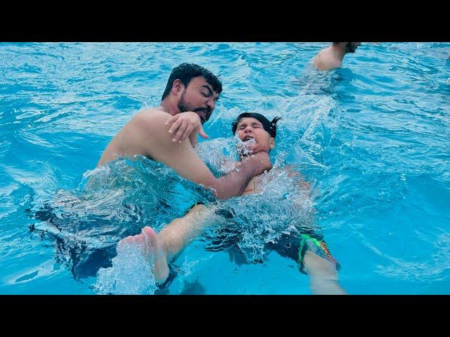 Ali ko swimming pool me doba deya Hamza habshi ny  || Anas bhai bach Gaye Aj  ||