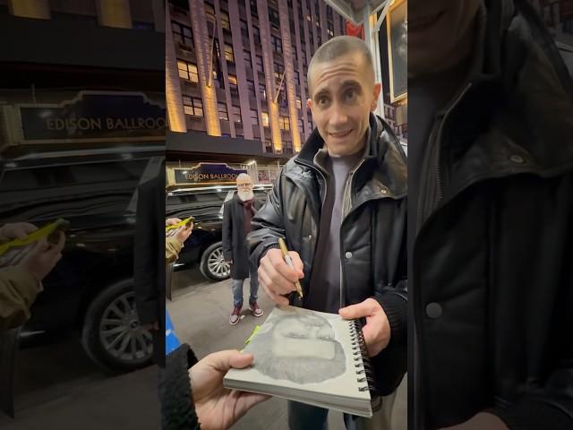 Jake Gyllenhaal after a performance of Othello at The Barrymore Theatre