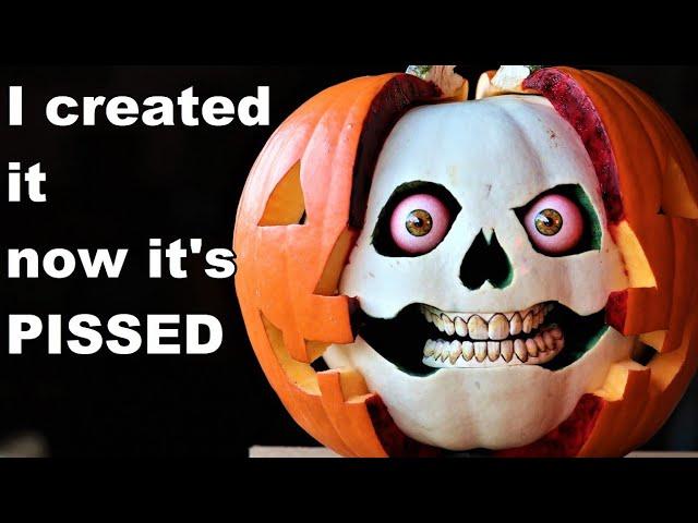 How To make a Scary pumpkin Carving