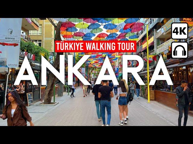 ANKARA, Türkiye  4K Walking Tour | Kızılay, 7. Cadde, Anıtkabir, Ankara Kalesi