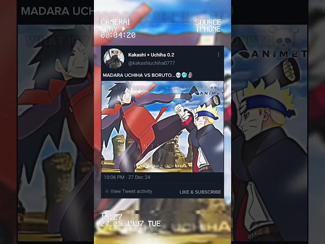 Madara Uchiha vs Boruto 