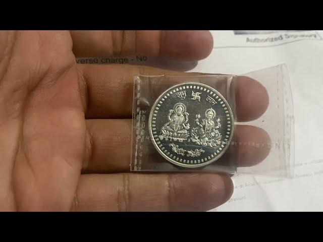 PC Jewellers - Ganesh Ji and Laxmi Mata Silver coin