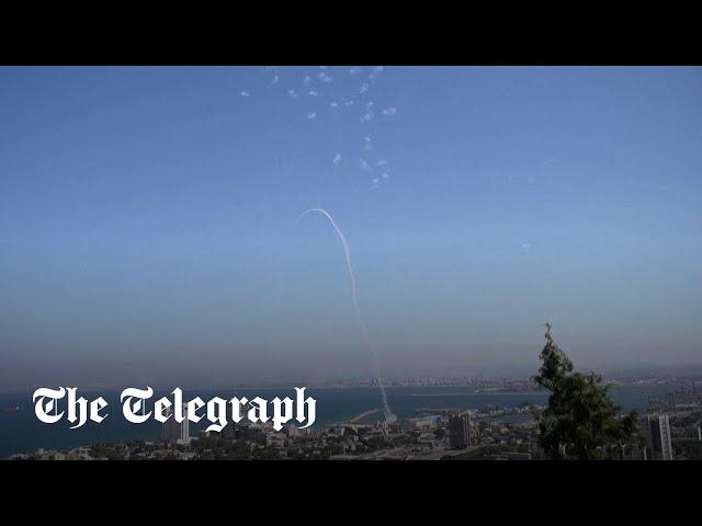 Israel intercepts Hezbollah rockets over Haifa