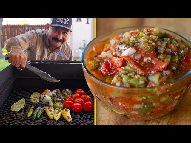 How to Make a SALSA MACHETEADA (Easy & Delicious Grilled Salsa Recipe)