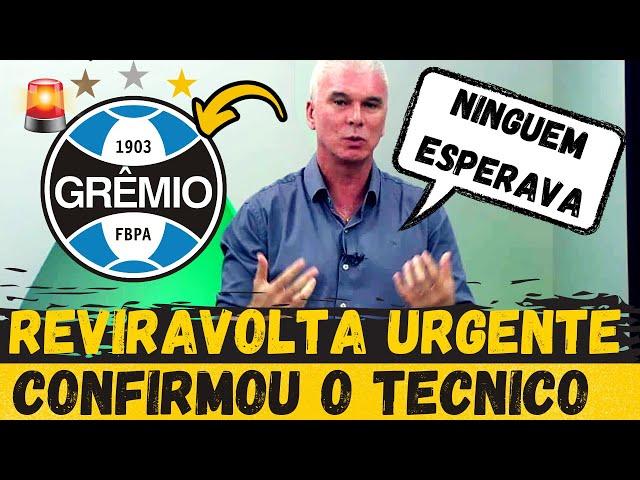 URGENTE ! VAZOU O ACERTO COM O NOVO TÉCNICO, NINGUÉM ACREDITA AINDA ! NOTICIAS DO GRÊMIO HOJE