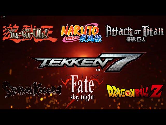 Tekken 7 Customizations: 20 Anime & Games Characters (No DLC items)