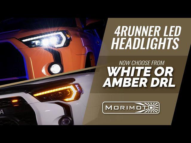 AMBER DRL XB LED Headlights for 2014 - 2020 Toyota 4Runner by Morimoto