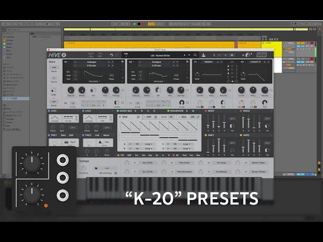 "Analog Anthem" Presets  - K-20