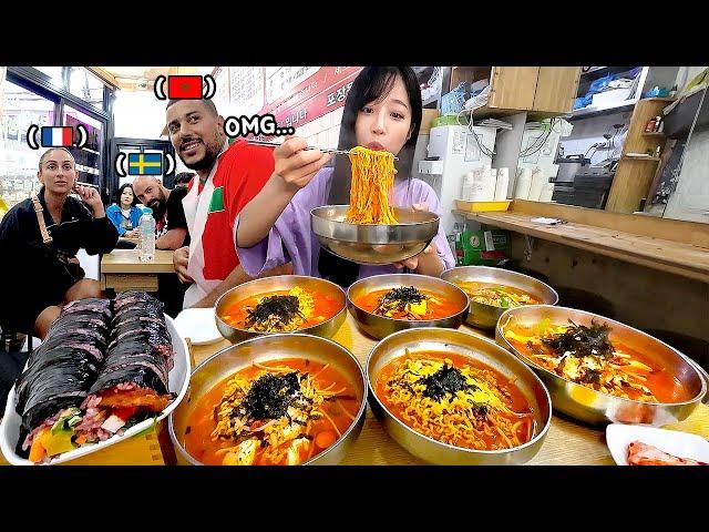 Foreign customers were surprised  Gangnam Station Ramen Mukbang