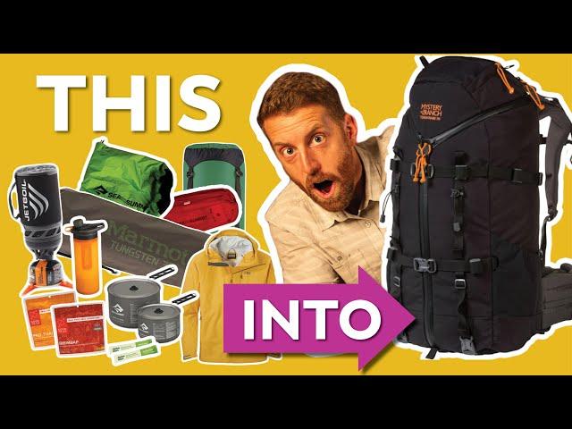 How to Fit Everything You Need for Backpacking in Your Pack