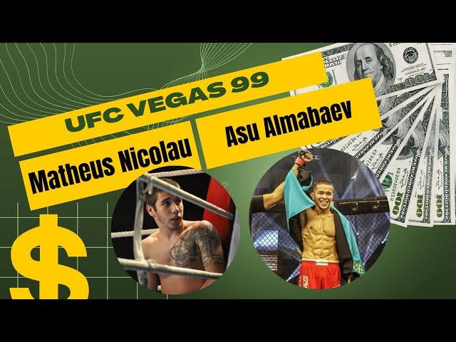 Matheus Nicolau vs Asu Almabaev UFC Vegas 99 Full Fight Breakdown & Prediction