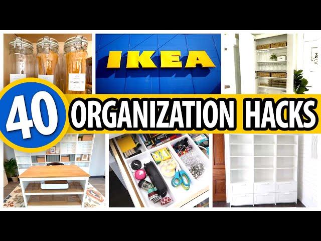 40 *BEST* IKEA Organization HACKS!  small space transformation