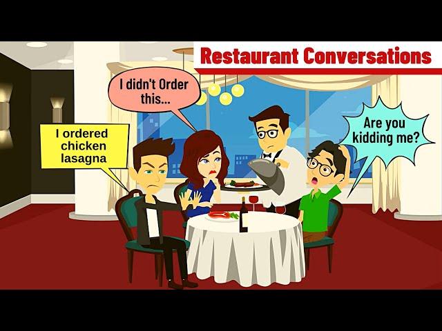 At the Restaurant Conversation | How to Order Food