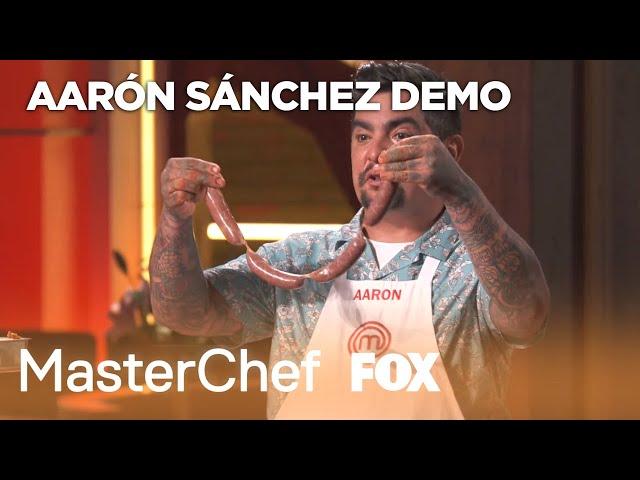 Aarón Sánchez Makes A Chorizo Sausage | Season 10 Ep. 19 | MASTERCHEF