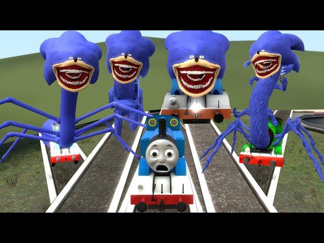 Thomas The Train Chased By Cursed Thomas Sonic Tapes,Choo Sonic Tapes,Thomas The Shin Sonic Tapes